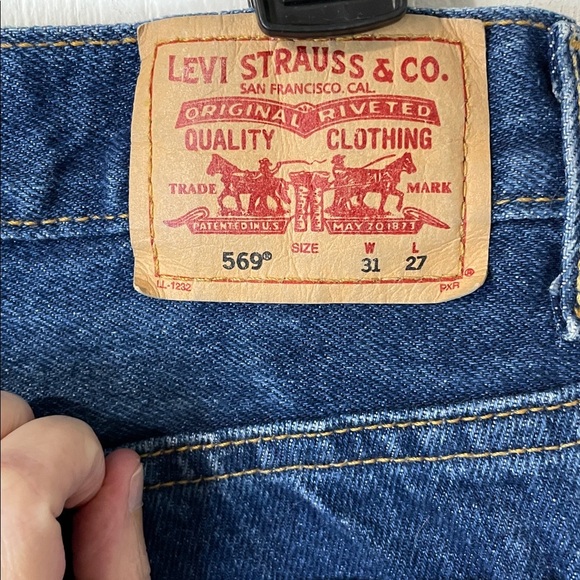 Vintage 1989 Levi's 569 Men's Loose Straight Medium Wash Y2K Jeans Size 31x27 - Picture 3 of 11